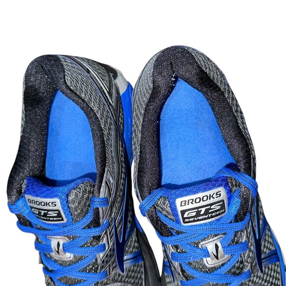 Men's Brooks Adrenaline GTS Seventeen Blue Silver Running Sneakers Size 12.5 - Picture 6 of 9